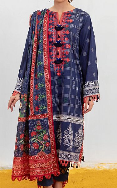 Orient Navy Blue Lawn Suit | Pakistani Dresses in USA- Image 1