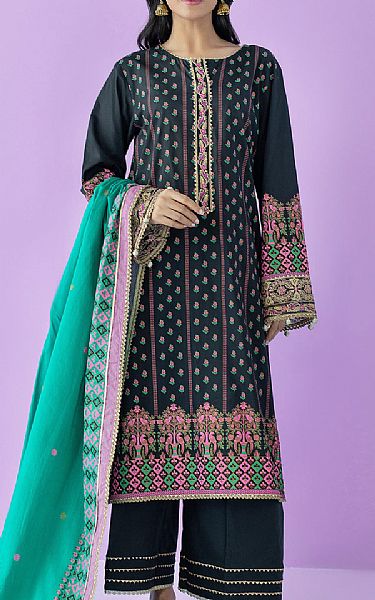Orient Black Lawn Suit | Pakistani Lawn Suits- Image 1