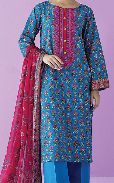 Orient Turquoise Lawn Suit | Pakistani Lawn Suits- Image 1