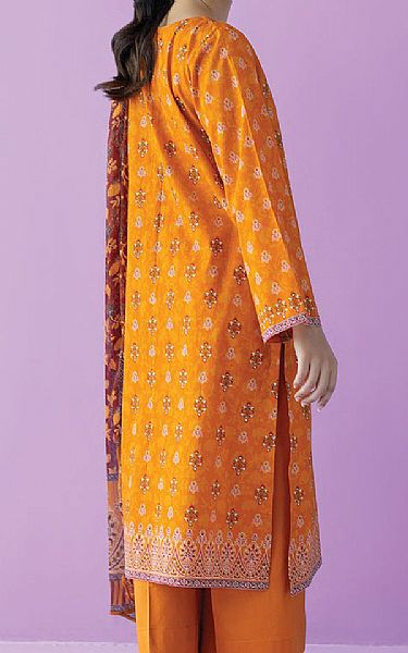 Orient Orange Lawn Suit | Pakistani Lawn Suits- Image 2