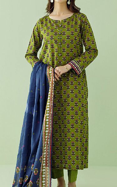 Orient Green Lawn Suit | Pakistani Lawn Suits- Image 1