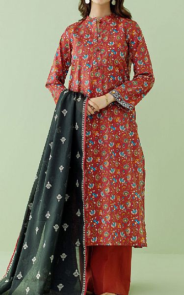 Orient Coral Lawn Suit | Pakistani Lawn Suits- Image 1