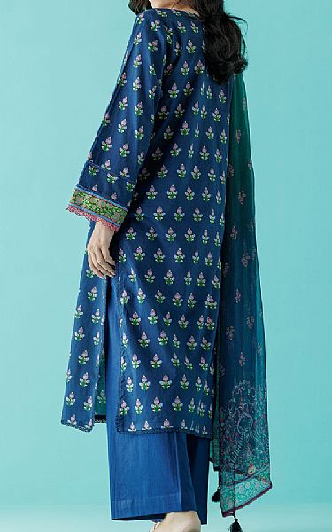 Orient Blue Zodiac Lawn Suit | Pakistani Lawn Suits- Image 2