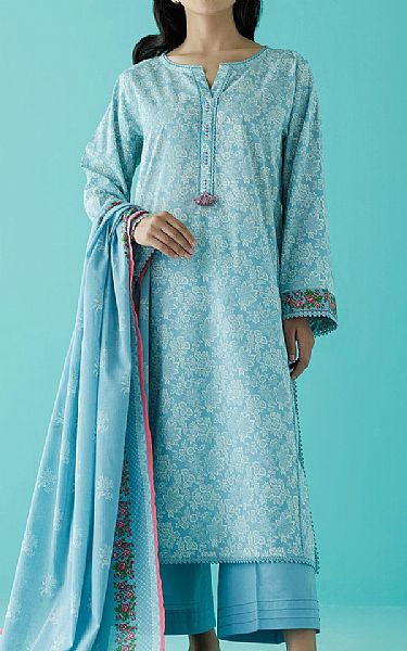 Orient Moonstone Blue Lawn Suit | Pakistani Lawn Suits- Image 1