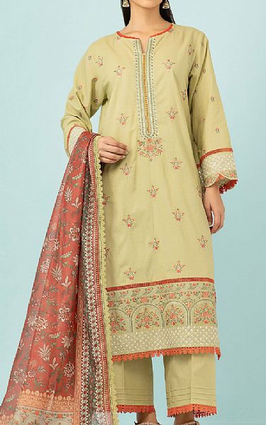Orient Light Green Lawn Suit | Pakistani Lawn Dress in USA- Image 1