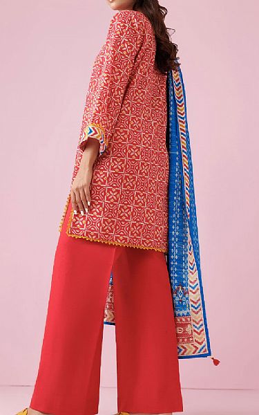 Orient Torch Red Khaddar Suit | Pakistani Winter Dresses in USA- Image 2