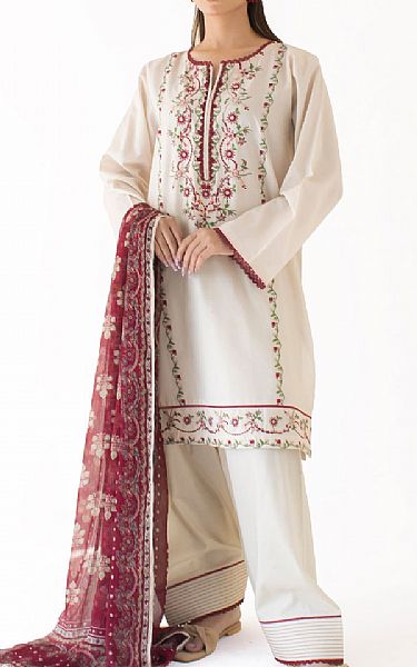 Orient Off-white Lawn Suit | Pakistani Lawn Dress in USA- Image 1