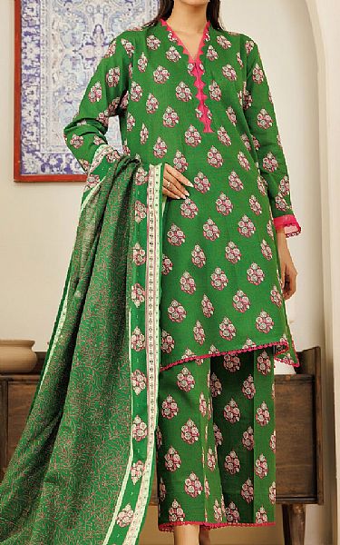 Orient Green Khaddar Suit | Pakistani Winter Dresses in USA- Image 1