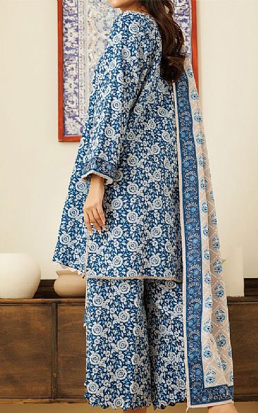 Orient Royal Blue Cottel Suit | Pakistani Winter Dresses in USA- Image 2