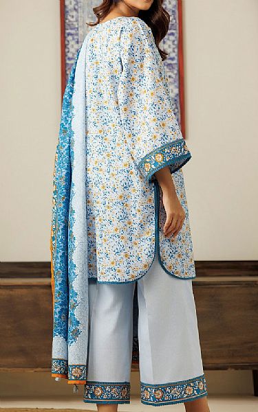 Orient Cadet Blue Cottel Suit | Pakistani Winter Dresses in USA- Image 2