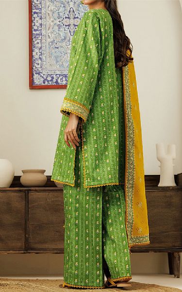 Orient Bright Green Cottel Suit | Pakistani Winter Dresses in USA- Image 2