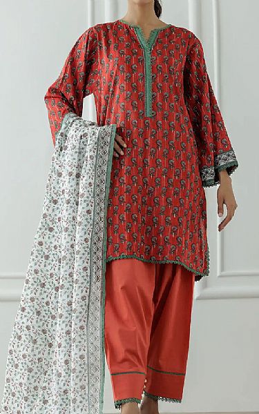 Orient Orange Lawn Suit | Pakistani Lawn Dress in USA- Image 1