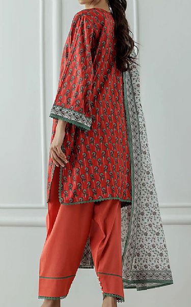 Orient Orange Lawn Suit | Pakistani Lawn Dress in USA- Image 2