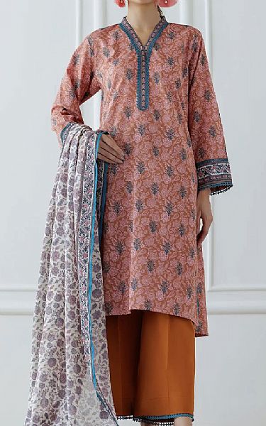 Orient Tea Pink Lawn Suit | Pakistani Lawn Dress in USA- Image 1