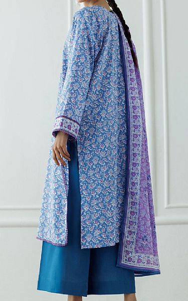 Orient Cornflower Blue Lawn Suit | Pakistani Lawn Dress in USA- Image 2