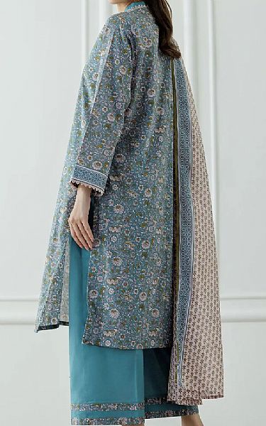 Orient Teal Lawn Suit | Pakistani Lawn Dress in USA- Image 2