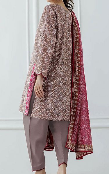 Orient Brown Lawn Suit | Pakistani Lawn Dress in USA- Image 2