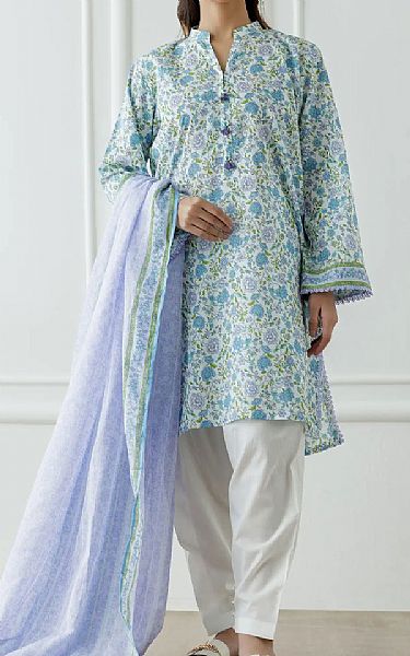 Orient Turquoise Lawn Suit | Pakistani Lawn Dress in USA- Image 1