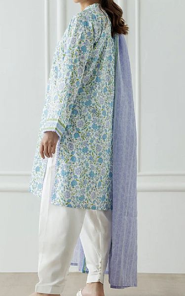 Orient Turquoise Lawn Suit | Pakistani Lawn Dress in USA- Image 2