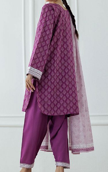 Orient Plum Lawn Suit | Pakistani Lawn Dress in USA- Image 2