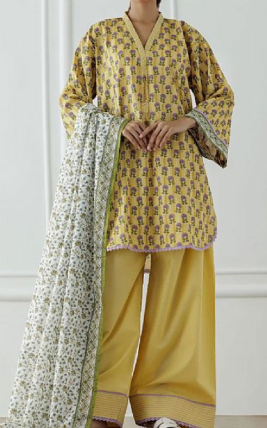 Orient Yellow Lawn Suit | Pakistani Lawn Dress in USA- Image 1