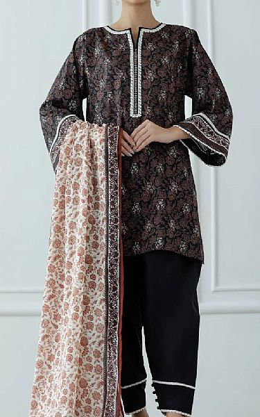 Orient Black Lawn Suit | Pakistani Lawn Dress in USA- Image 1