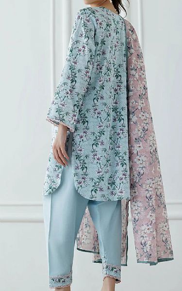 Orient Sky Blue Lawn Suit | Pakistani Lawn Dress in USA- Image 2