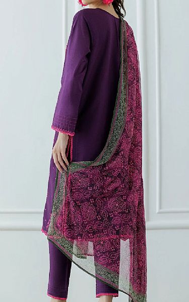Orient Purple Lawn Suit | Pakistani Lawn Dress in USA- Image 2