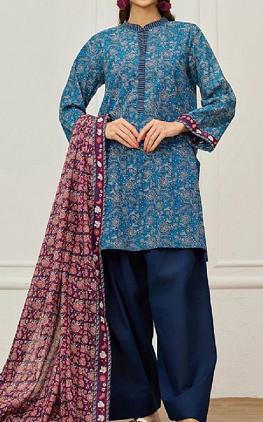 Orient Blue Lawn Suit | Pakistani Lawn Dress in USA- Image 1