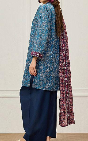 Orient Blue Lawn Suit | Pakistani Lawn Dress in USA- Image 2
