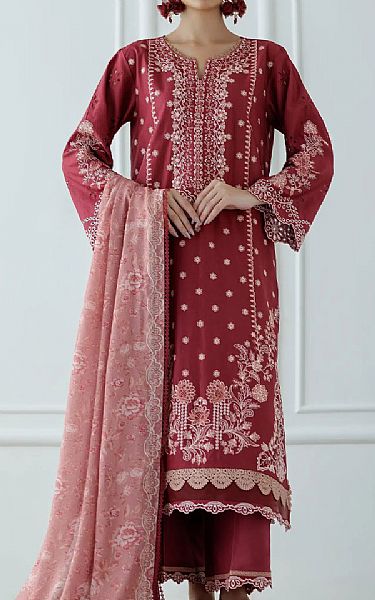 Orient Maroon Lawn Suit | Pakistani Lawn Dress in USA- Image 1