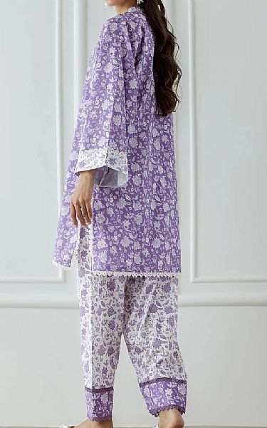 Orient Purple Lawn Suit (2 Pcs) | Pakistani Lawn Dress in USA- Image 2