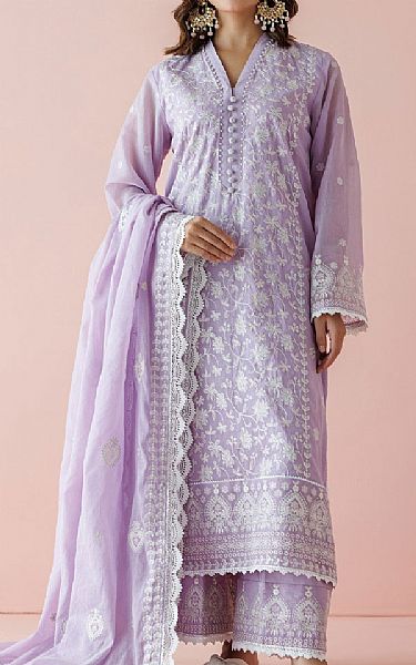 Orient Lilac Cotton Suit | Pakistani Lawn Dress in USA- Image 1