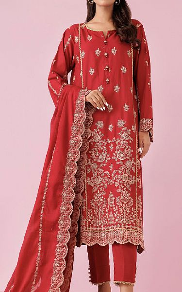 Orient Wine Red Lawn Suit | Pakistani Lawn Dress in USA- Image 1