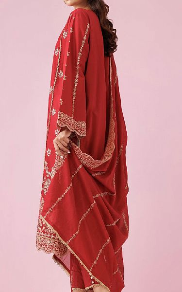 Orient Wine Red Lawn Suit | Pakistani Lawn Dress in USA- Image 2