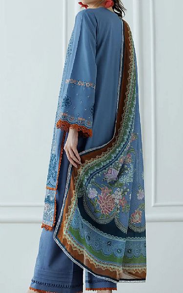 Orient Denim Blue Lawn Suit | Pakistani Lawn Dress in USA- Image 2