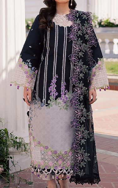 Parishay Black Lawn Suit | Pakistani Lawn Dress in USA- Image 1
