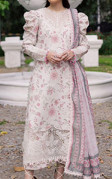 Parishay Off White Lawn Suit | Pakistani Lawn Dress in USA- Image 1