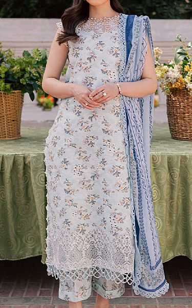 Parishay Light Blue Lawn Suit | Pakistani Lawn Dress in USA- Image 1