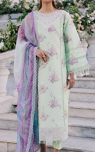 Parishay Light Green Lawn Suit | Pakistani Lawn Dress in USA- Image 1
