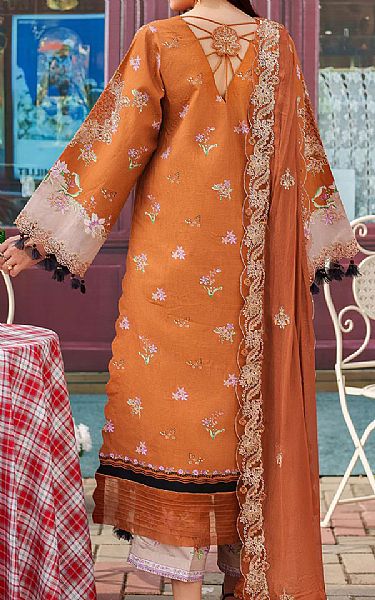Parishay Rust/Pink Viscose Suit | Pakistani Winter Dresses in USA- Image 2
