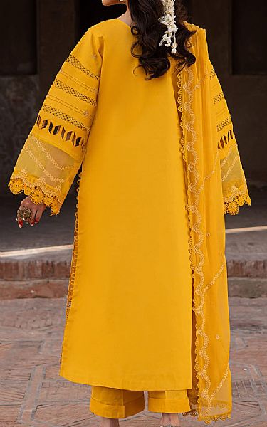 Parishay Mustard Lawn Suit | Pakistani Lawn Dress in USA- Image 2