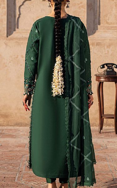 Parishay Bottle Green Lawn Suit | Pakistani Lawn Dress in USA- Image 2