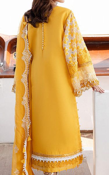Parishay Mustard Lawn Suit | Pakistani Lawn Dress in USA- Image 2