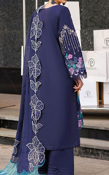 Parishay Navy Blue Lawn Suit | Pakistani Lawn Dress in USA- Image 2