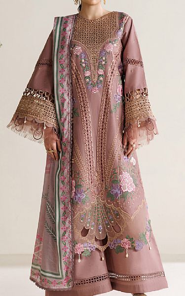 Parishay Oriental Pink Lawn Suit | Pakistani Lawn Dress in USA- Image 1