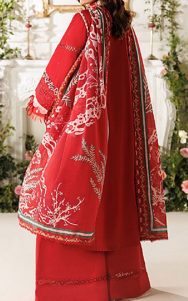 Parishay Persian Red Lawn Suit | Pakistani Lawn Dress in USA- Image 2