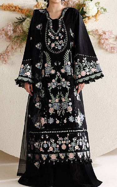 Parishay Black Lawn Suit | Pakistani Lawn Dress in USA- Image 1