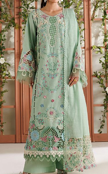 Parishay Mint Lawn Suit | Pakistani Lawn Dress in USA- Image 1
