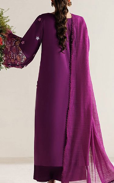 Parishay Plum Lawn Suit | Pakistani Lawn Dress in USA- Image 2